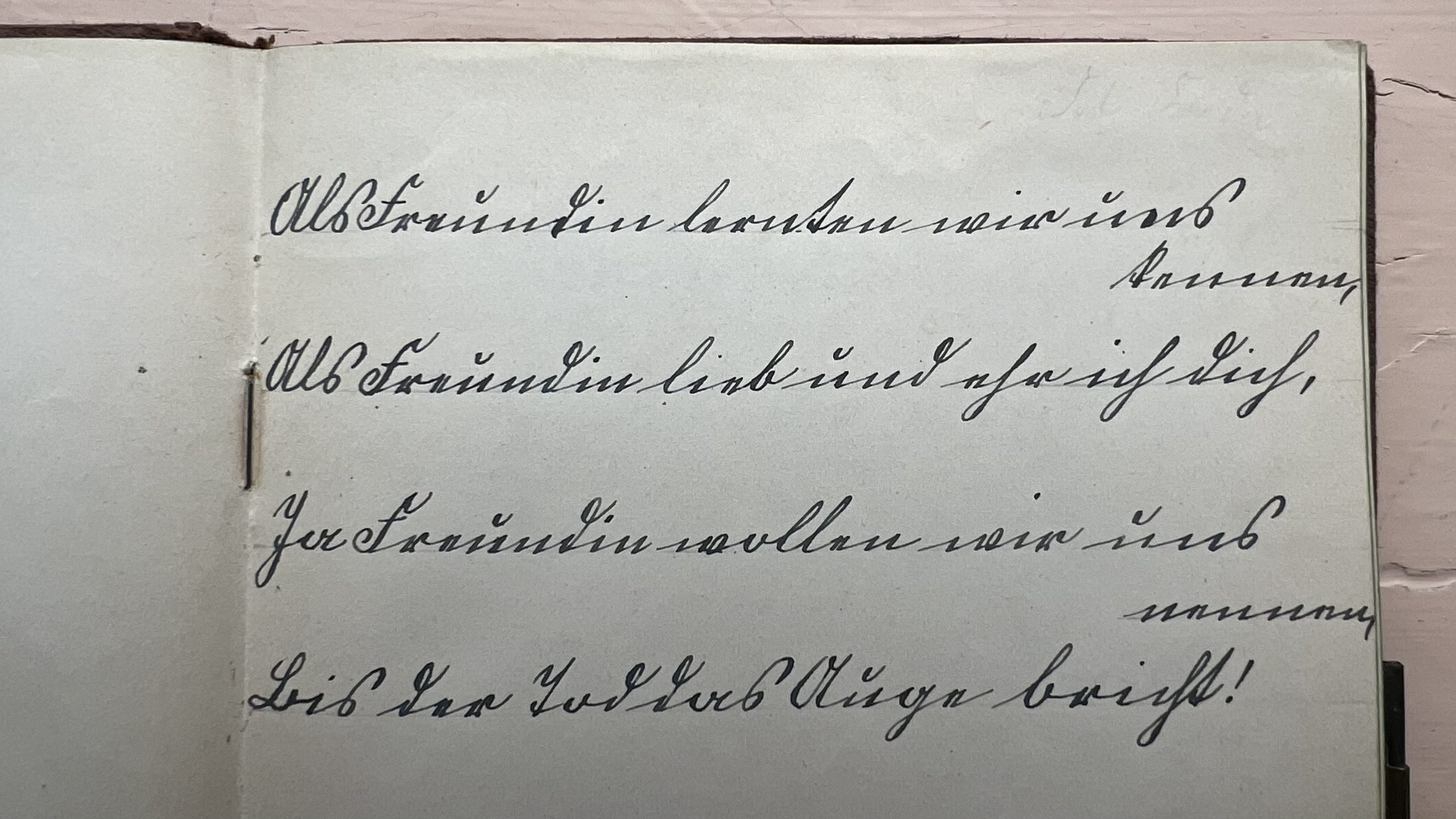 Von einer Freundin…