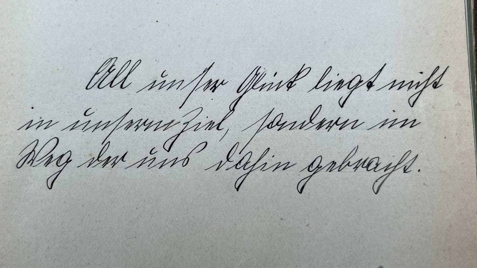 Ein weiser Spruch